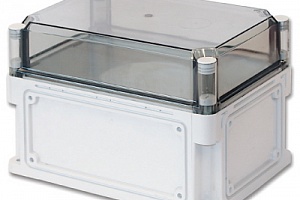 Корпус IP67,300х150х195 (выс.крышки 70),стнк.выбв.флнц.,прозр.крыш.