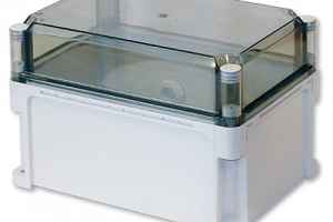 Корпус IP67,300х150х195 (выс.крышки 70),сплшн.стенки,прозр.крыш.