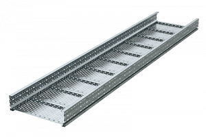 Лоток листовой 200x400, лонжерон 1,5 мм, L 6 м