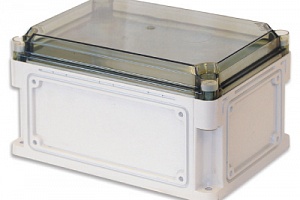 Корпус IP67,600х300х160 (выс.крышки 35),стнк.выбв.флнц.,прозр.крыш.
